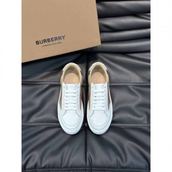 BURBERRY 2024SS Men's Casual Shoes with a Retro Atmosphere BURBERRY 2024SS Men's Casual Shoes with a Retro Atmosphere