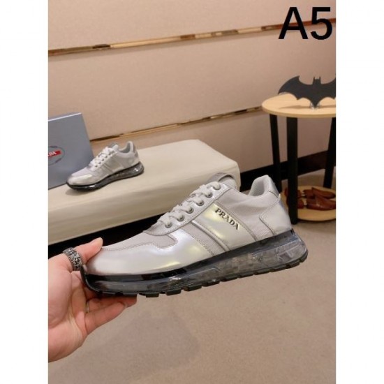 2024FW Men's Casual Shoes PRADA Beautiful Color Check Autumn/Winter 2024FW Men's Casual Shoes PRADA Beautiful Color Check Autumn/Winter