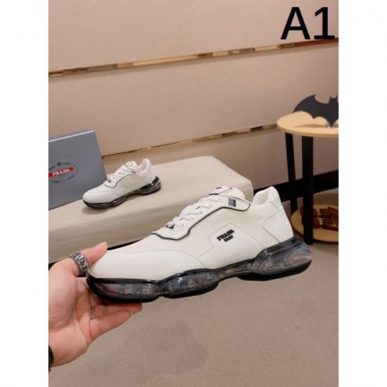 2024FW Men's Casual Shoes PRADA Prada's wonderful coordination attracts attention 2024FW Men's Casual Shoes PRADA Prada's wonderful coordination attracts attention