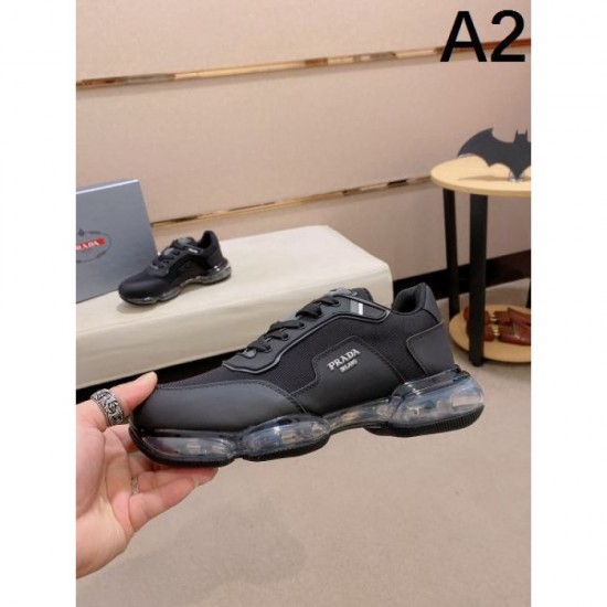 2024FW Men's Casual Shoes PRADA Prada's wonderful coordination attracts attention 2024FW Men's Casual Shoes PRADA Prada's wonderful coordination attracts attention
