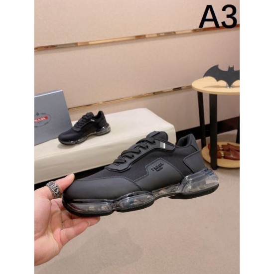 2024FW Men's Casual Shoes PRADA Prada's wonderful coordination attracts attention 2024FW Men's Casual Shoes PRADA Prada's wonderful coordination attracts attention