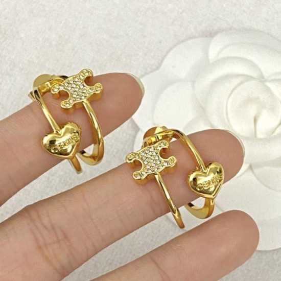 Popular Spring/Summer Collection 2024SS Earrings CELINE CELINE Popular Spring/Summer Collection 2024SS Earrings CELINE CELINE