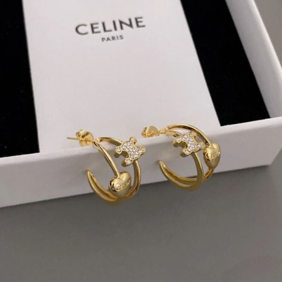 Popular Spring/Summer Collection 2024SS Earrings CELINE CELINE Popular Spring/Summer Collection 2024SS Earrings CELINE CELINE