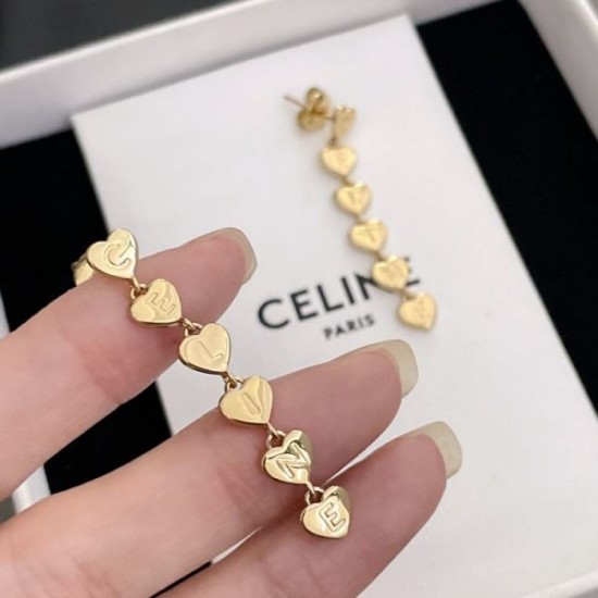 Usable and cute design summer new item 2024SS earrings CELINE Usable and cute design summer new item 2024SS earrings CELINE