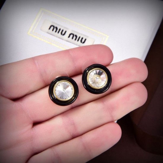 2024SS earrings with charm MIU MIU Miu Miu 2024SS earrings with charm MIU MIU Miu Miu