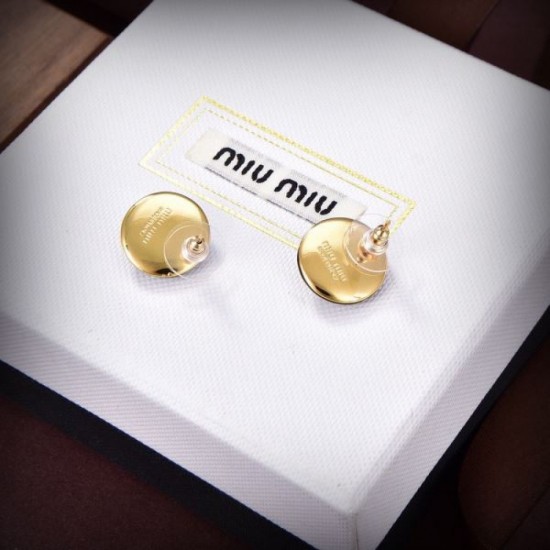 2024SS earrings with charm MIU MIU Miu Miu 2024SS earrings with charm MIU MIU Miu Miu