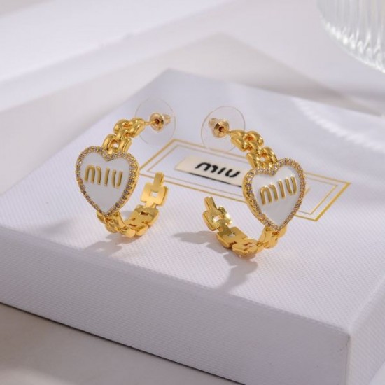 Stylish presence 2024SS earrings MIU MIU Miu Miu Stylish presence 2024SS earrings MIU MIU Miu Miu