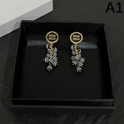2024SS MIU MIU Miu Miu earrings summer adult casual