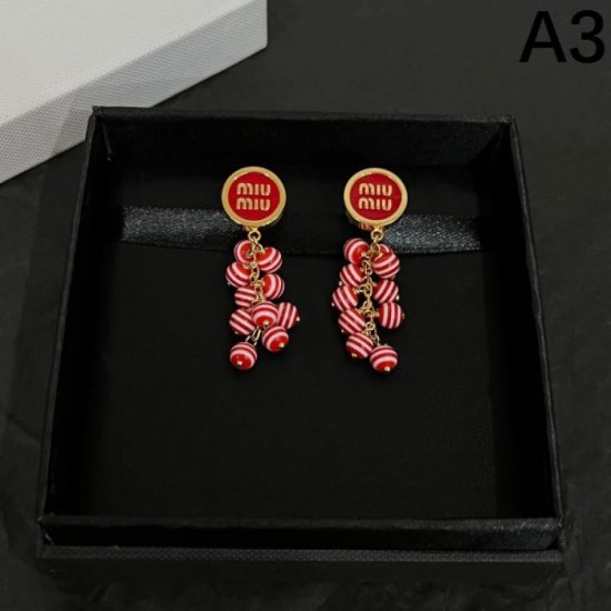 2024SS MIU MIU Miu Miu earrings summer adult casual 2024SS MIU MIU Miu Miu earrings summer adult casual