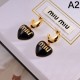 MIU MIU Celebrity favorite 2024SS earrings MIU MIU Celebrity favorite 2024SS earrings