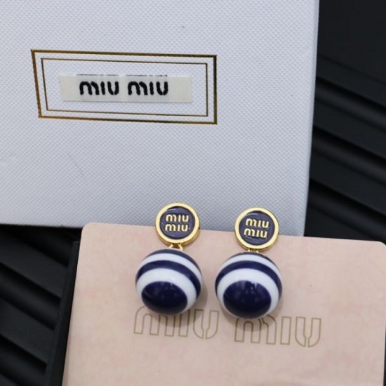 MIU MIU Miu Miu overseas popular 2024SS earrings MIU MIU Miu Miu overseas popular 2024SS earrings