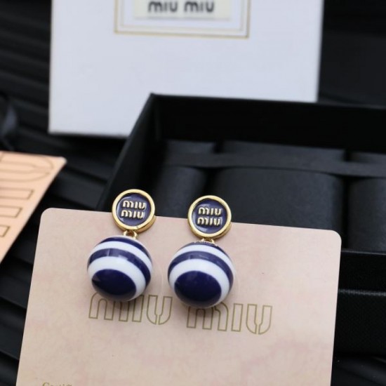MIU MIU Miu Miu overseas popular 2024SS earrings MIU MIU Miu Miu overseas popular 2024SS earrings