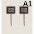 MIU MIU Extremely popular 2024SS earrings