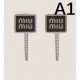 MIU MIU Extremely popular 2024SS earrings MIU MIU Extremely popular 2024SS earrings
