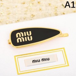 Trendy style! 2024SS Hair Ornament MIU MIU Miu Miu