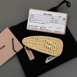 Stable new summer item 2024SS hair ornament MIU MIU Miu Miu