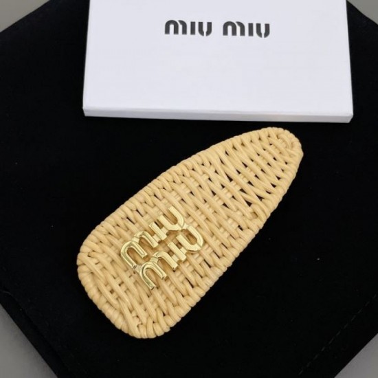 Stable new summer item 2024SS hair ornament MIU MIU Miu Miu Stable new summer item 2024SS hair ornament MIU MIU Miu Miu