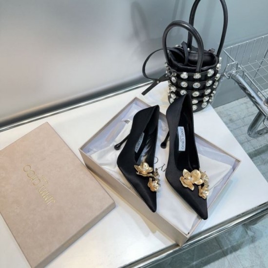 2024SS Elegant JIMMY CHOO Women's High Heels for Adults 2024SS Elegant JIMMY CHOO Women's High Heels for Adults