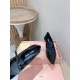 2024SS Scandinavian brand MIU MIU Miu Miu women's high heels 2024SS Scandinavian brand MIU MIU Miu Miu women's high heels