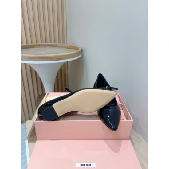 2024SS Scandinavian brand MIU MIU Miu Miu women's high heels 2024SS Scandinavian brand MIU MIU Miu Miu women's high heels