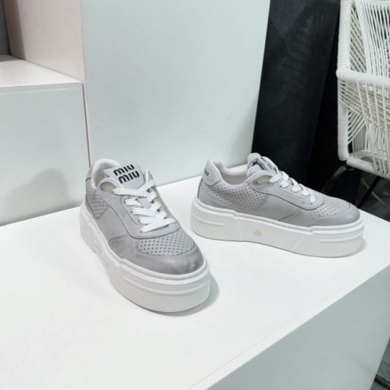 2024SS Gift OK MIU MIU Women's Casual Shoes 2024SS Gift OK MIU MIU Women's Casual Shoes