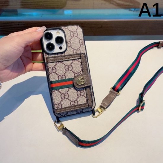 GUCCI 2024SS Outstanding Attractive Item iPhone Mobile Case GUCCI 2024SS Outstanding Attractive Item iPhone Mobile Case