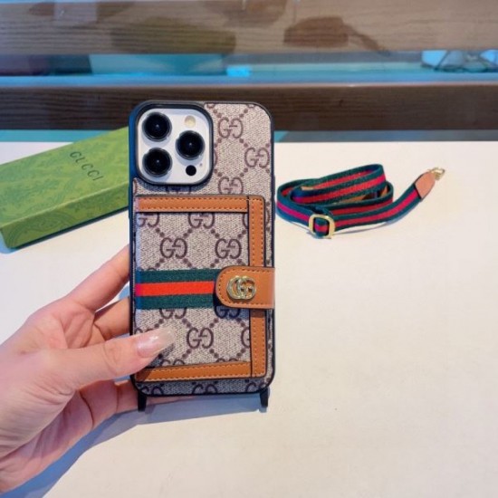 GUCCI 2024SS Outstanding Attractive Item iPhone Mobile Case GUCCI 2024SS Outstanding Attractive Item iPhone Mobile Case