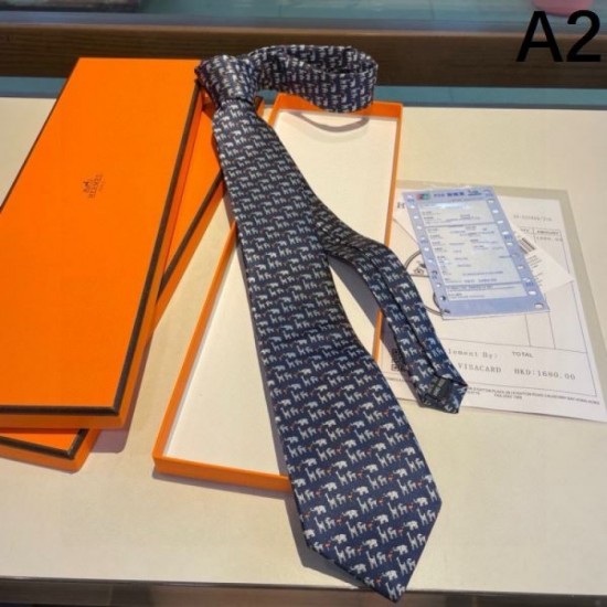 2024SS Recommended and usable unstocked brands HERMES Necktie 2024SS Recommended and usable unstocked brands HERMES Necktie