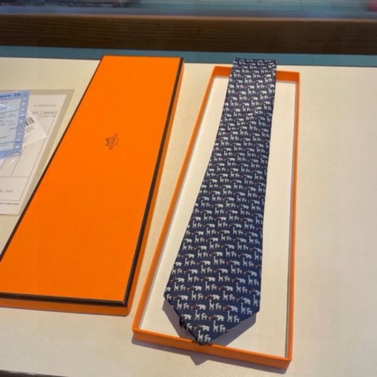 2024SS Recommended and usable unstocked brands HERMES Necktie 2024SS Recommended and usable unstocked brands HERMES Necktie