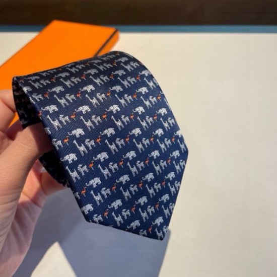 2024SS Recommended and usable unstocked brands HERMES Necktie 2024SS Recommended and usable unstocked brands HERMES Necktie