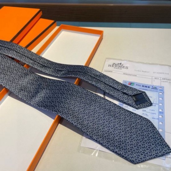 2024SS HERMES necktie that gives the impression of a fashionable expert 2024SS HERMES necktie that gives the impression of a fashionable expert