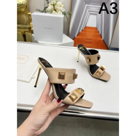 2024SS BALMAIN Women's Slippers Used by Highly Sensitive Celebrities 2024SS BALMAIN Women's Slippers Used by Highly Sensitive Celebrities