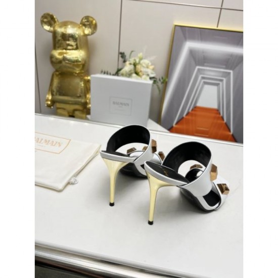 2024SS BALMAIN Women's Slippers Used by Highly Sensitive Celebrities 2024SS BALMAIN Women's Slippers Used by Highly Sensitive Celebrities