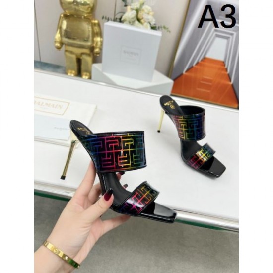 2024SS Outstanding Brand Print BALMAIN Women's Slippers 2024SS Outstanding Brand Print BALMAIN Women's Slippers