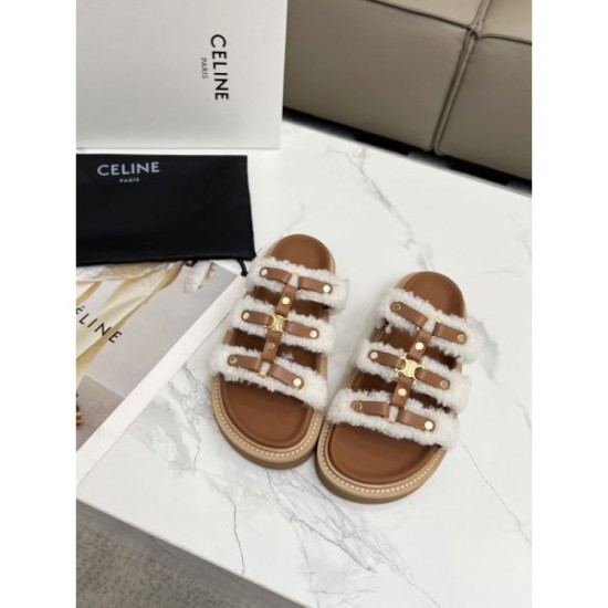 2024SS CELINE women's slippers that are useful during the change of seasons 2024SS CELINE women's slippers that are useful during the change of seasons