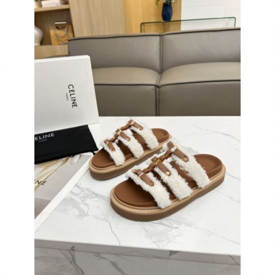 2024SS CELINE women's slippers that are useful during the change of seasons 2024SS CELINE women's slippers that are useful during the change of seasons