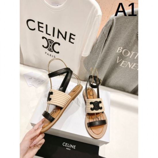 2024SS Upgrade your summer classic style CELINE Women's Sandals 2024SS Upgrade your summer classic style CELINE Women's Sandals