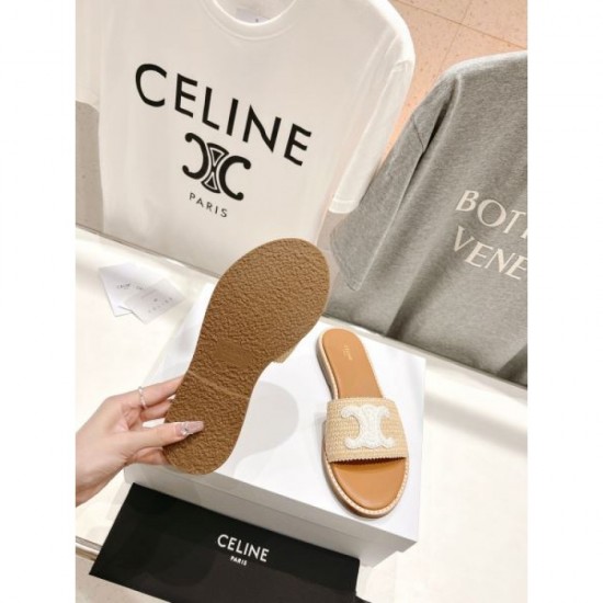 2024SS Last year's popular item New CELINE Women's slippers 2024SS Last year's popular item New CELINE Women's slippers