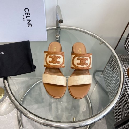 2024SS Classic Popular Thin Soft CELINE Women's Sandals 2024SS Classic Popular Thin Soft CELINE Women's Sandals