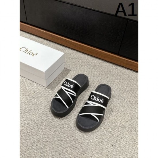 2024SS Beautiful Color Check Spring/Summer CHLOE Women's Sandals 2024SS Beautiful Color Check Spring/Summer CHLOE Women's Sandals