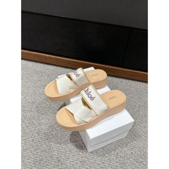 2024SS Beautiful Color Check Spring/Summer CHLOE Women's Sandals 2024SS Beautiful Color Check Spring/Summer CHLOE Women's Sandals
