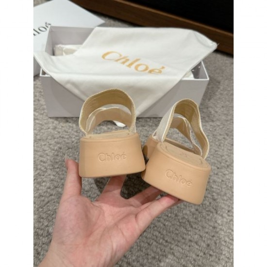 2024SS Beautiful Color Check Spring/Summer CHLOE Women's Sandals 2024SS Beautiful Color Check Spring/Summer CHLOE Women's Sandals