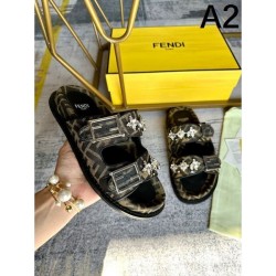 2024SS FENDI Women's Slippers for Elegant Casual Coordination