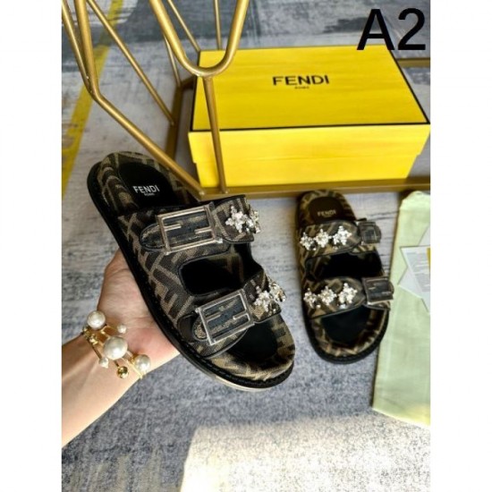 2024SS FENDI Women's Slippers for Elegant Casual Coordination 2024SS FENDI Women's Slippers for Elegant Casual Coordination