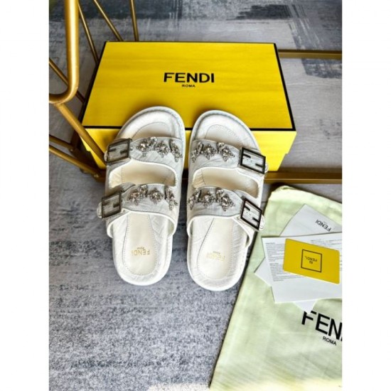 2024SS FENDI Women's Slippers for Elegant Casual Coordination 2024SS FENDI Women's Slippers for Elegant Casual Coordination