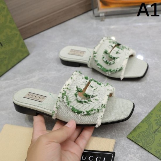 2024SS Very summery item GUCCI Gucci ladies slippers 2024SS Very summery item GUCCI Gucci ladies slippers