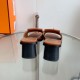 2024SS New Colors for Fashion HERMES Women's Sandals 2024SS New Colors for Fashion HERMES Women's Sandals