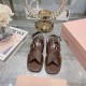 2024SS Popular Spring/Summer New Items MIU MIU Women's Sandals 2024SS Popular Spring/Summer New Items MIU MIU Women's Sandals
