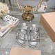 2024SS Crazy about elegant colors MIU MIU Women's slippers 2024SS Crazy about elegant colors MIU MIU Women's slippers