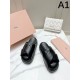 2024SS Favorite Elegant MIU MIU Women's Slippers 2024SS Favorite Elegant MIU MIU Women's Slippers